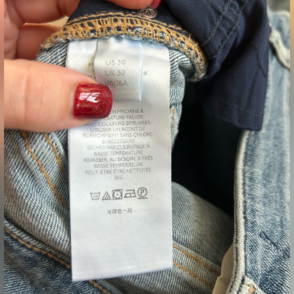 Free People We The Free Sierra Jeans Size 30 Raw Hem New NWT - Picture 5 of 5